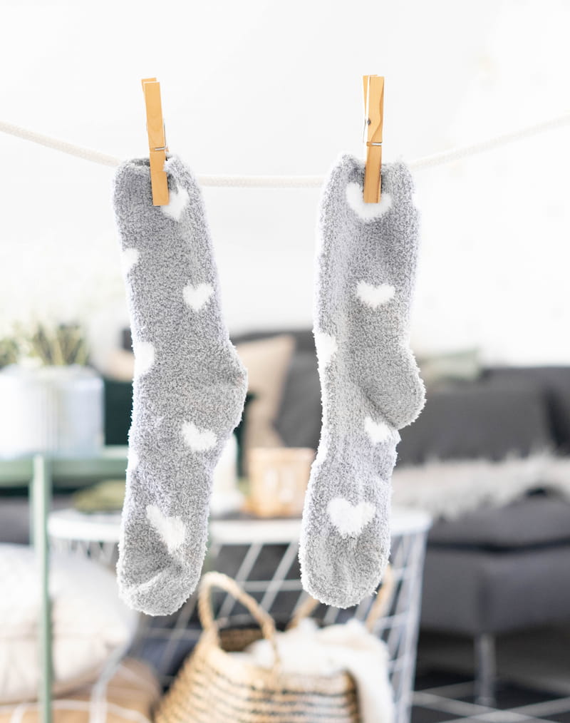 Grosses chaussettes en laine gris - Astuces et idées Accessoires