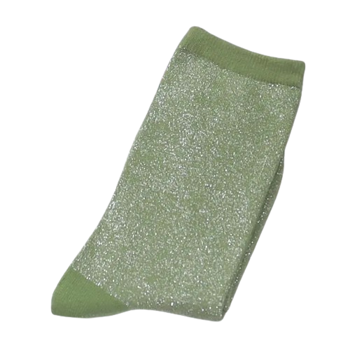 chaussette-paillette-vert-pomme