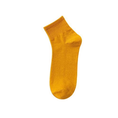lot-chaussettes-courtes-jaunes