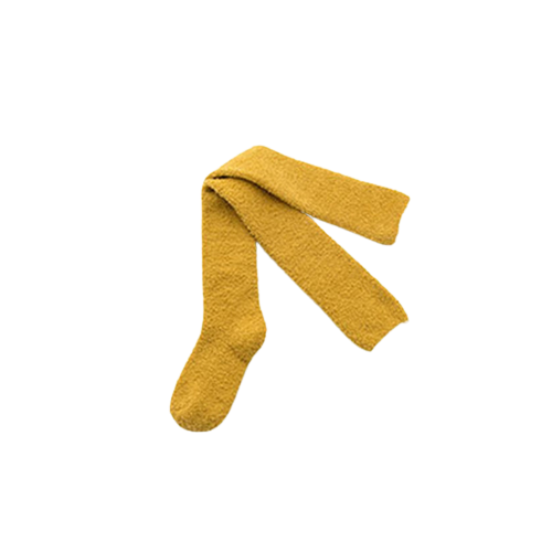 chaussette-haute-jaune
