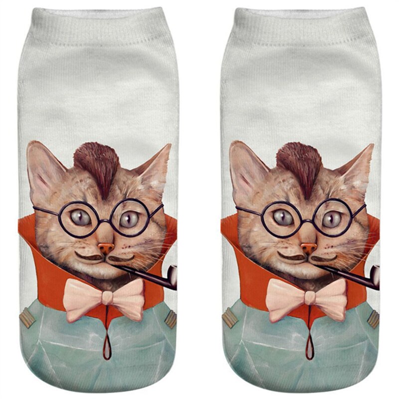 petite-chaussette-rigolote-animaux-chat-hipster