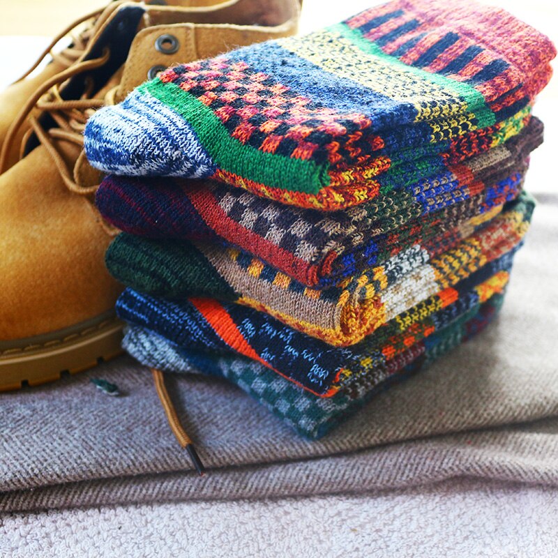 pile-lot-de-5-paires-de-chaussettes-de-noel-multicolores-homme