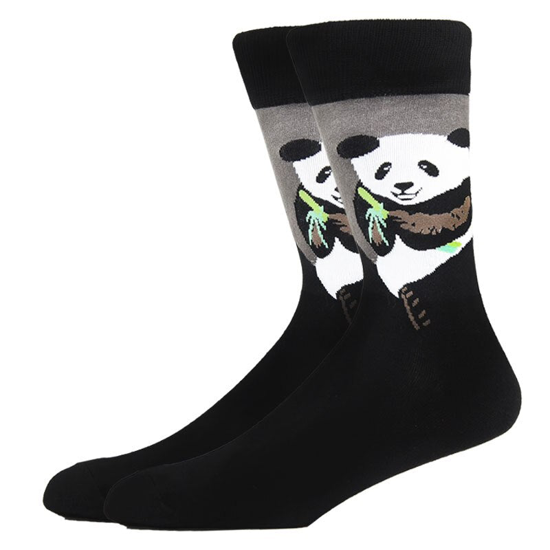 chaussette-longue-panda-noir-gris