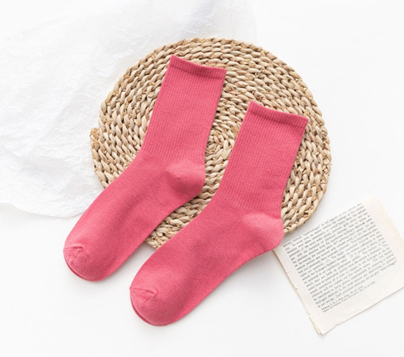 chaussette-rose-simple