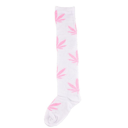chaussette-haute-weed-rose