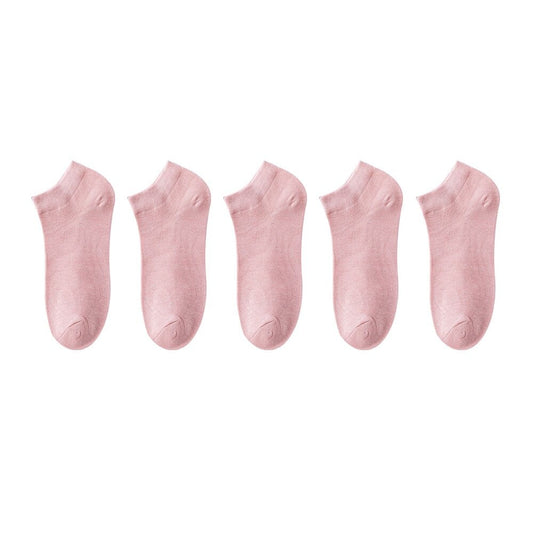 lot-5-chaussettes-bambou-femme-rose