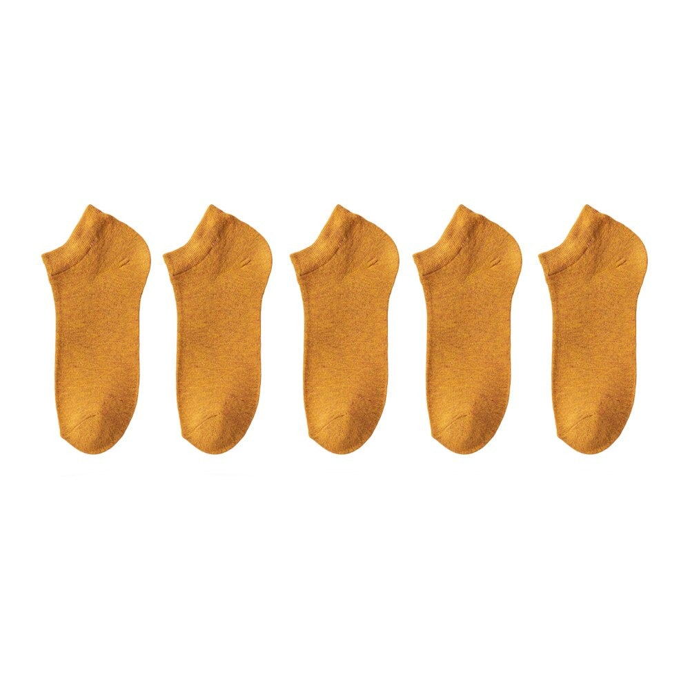 lot-5-chaussettes-bambou-femme-orange