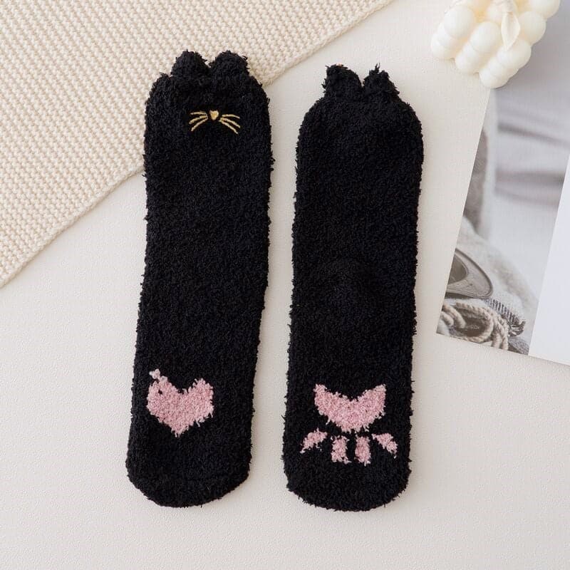chaussette-cocooning-animaux-noir