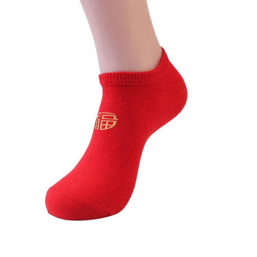 chaussette-rouge-cheville-femme