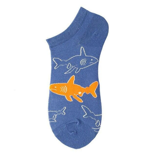 socquette-requin-jaune-bleu
